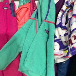 Patagonia Kids' Teal Fleece Jacket